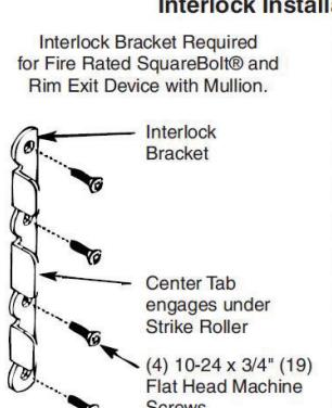 ASSA ABLOY ACCENTRA KRM200FWS and Corbin Russwin WS772AKM, WS708AKM Mullions Installation Instructions_MEMN13 image on page 2