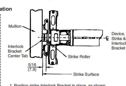 ASSA ABLOY ACCENTRA KRM200FWS and Corbin Russwin WS772AKM, WS708AKM Mullions Installation Instructions_MEMN13 image on page 2