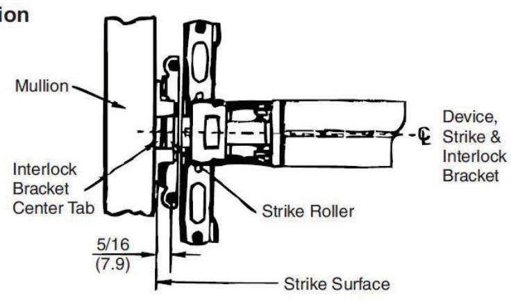 ASSA ABLOY ACCENTRA M200(F) and Corbin Russwin CR972(A), CR910A Mullions Installation Instructions_MEMN10 diagram on page 2