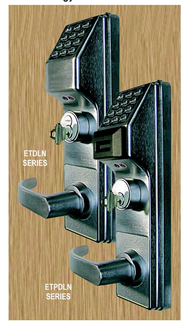 Alarm Lock ETDLN, ETPDLN Installation Instructions and Template For Corbin Russwin Model ED5000 image on page 2