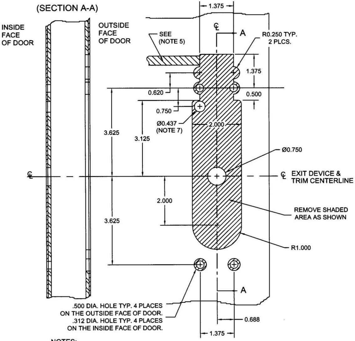 Corbin 955 and Yale 626F Heavy Duty Trim Electric Control Installation Instructions diagram on page 3