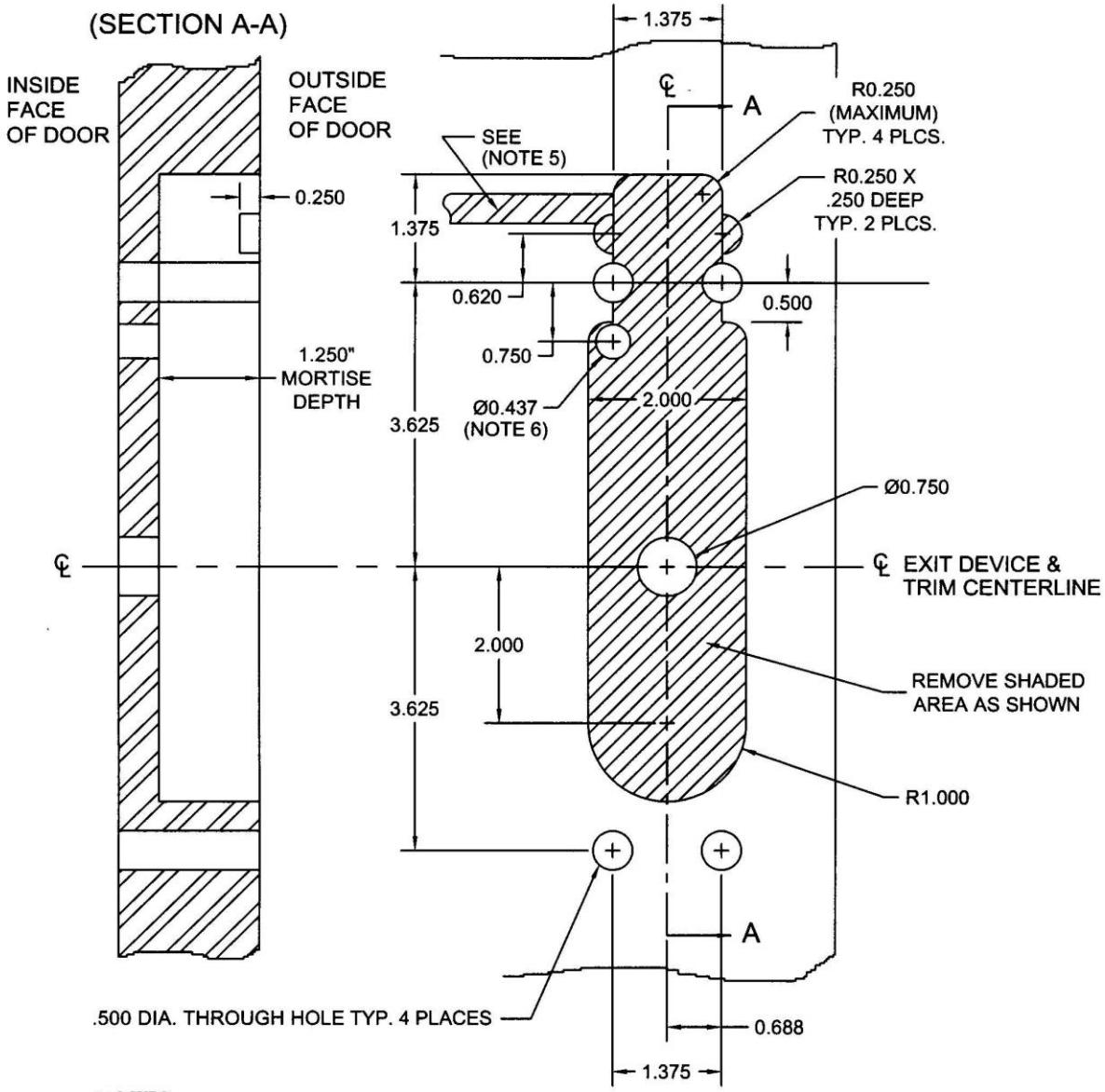 Corbin 955 and Yale 626F Heavy Duty Trim Electric Control Installation Instructions diagram on page 4
