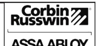 Corbin Russwin 5000 Series Accessories Thermal Pin Packet for Exit Devices Installation Instructions image on page 2