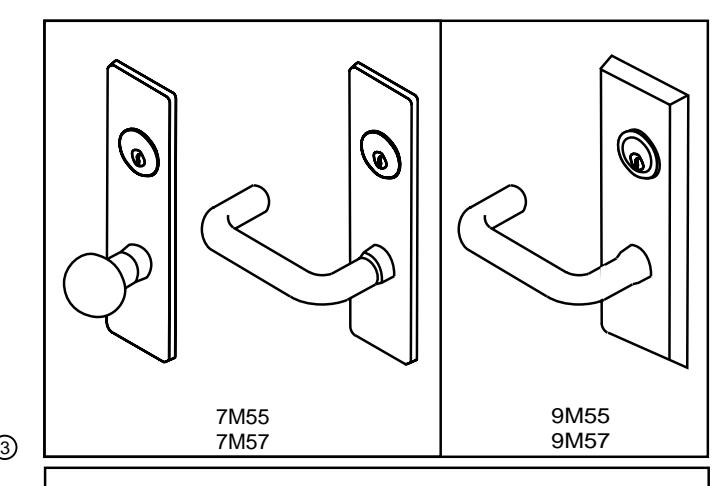 Corbin Russwin 7M55,7M57,9M55 & 9M57 Trim Metal Template_T30829 image on page 1
