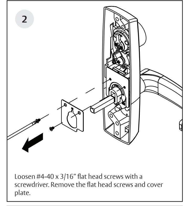 Corbin Russwin 800PT & 900PT Freewheeling Lever Handle with Exit Device Spindle Interaction for PED4000 and PED5…_FM606 image