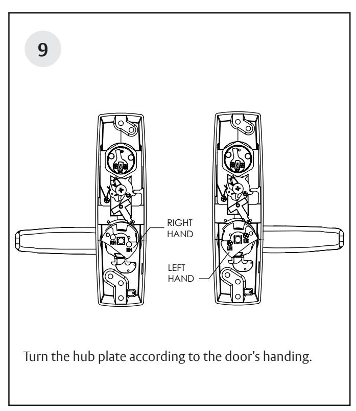 Corbin Russwin 800PT & 900PT Freewheeling Lever Handle with Exit Device Spindle Interaction for PED4000 and PED5…_FM606 image