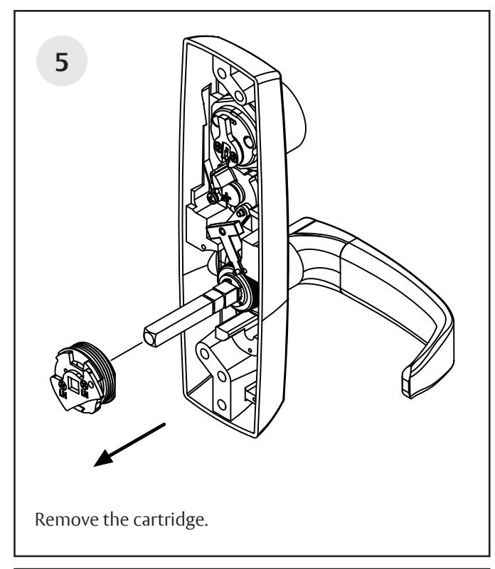 Corbin Russwin 800PT & 900PT Freewheeling Lever Handle with Exit Device Spindle Interaction for PED4000 and PED5…_FM606 image