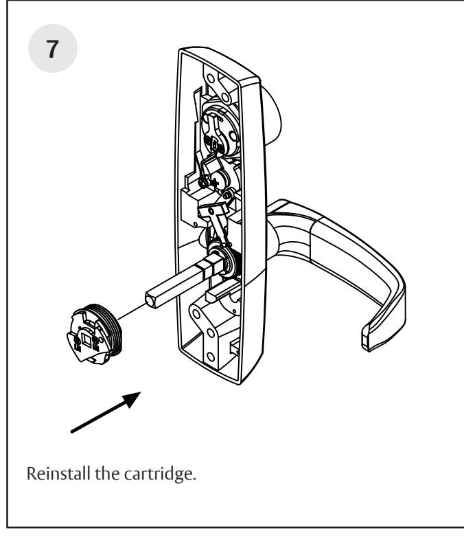 Corbin Russwin 800PT & 900PT Freewheeling Lever Handle with Exit Device Spindle Interaction for PED4000 and PED5…_FM606 image