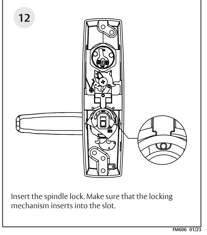 Corbin Russwin 800PT & 900PT Freewheeling Lever Handle with Exit Device Spindle Interaction for PED4000 and PED5…_FM606 image
