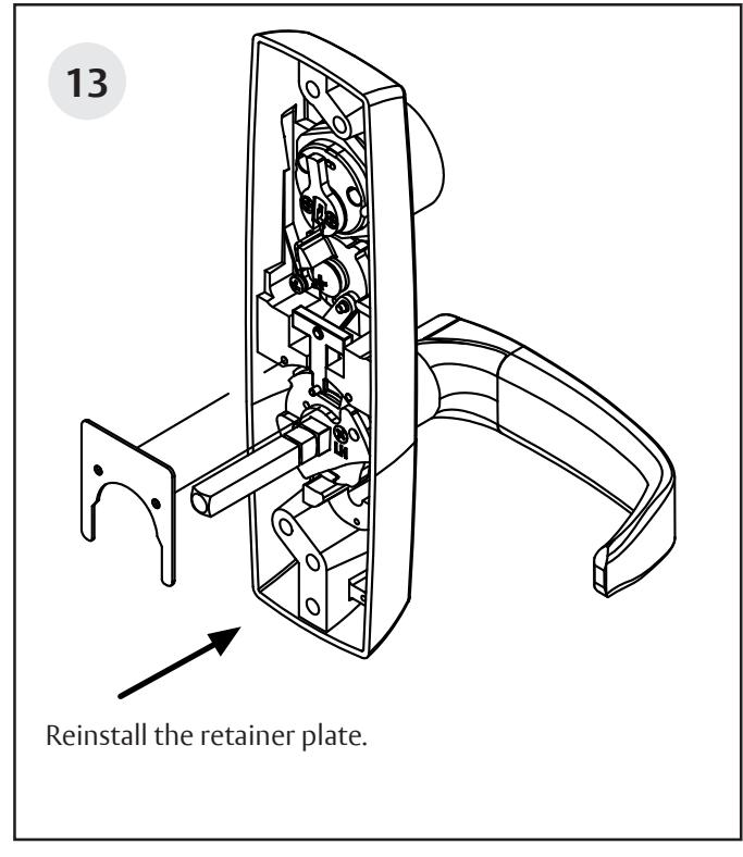 Corbin Russwin 800PT & 900PT Freewheeling Lever Handle with Exit Device Spindle Interaction for PED4000 and PED5…_FM606 image