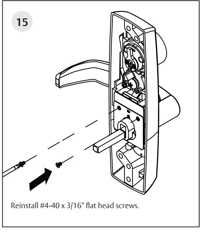 Corbin Russwin 800PT & 900PT Freewheeling Lever Handle with Exit Device Spindle Interaction for PED4000 and PED5…_FM606 image