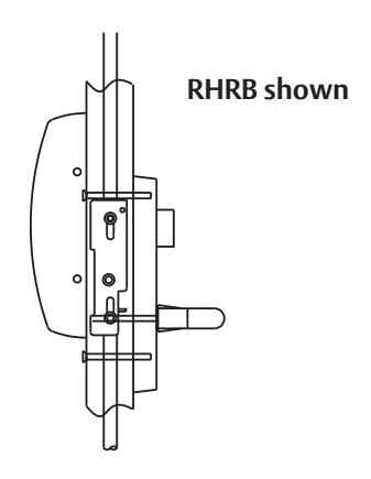 Corbin Russwin 800PT & 900PT Lever Handle with Exit Trim Spindle Interaction for PED4000 and PED5000 Series Narr…_FM605 image