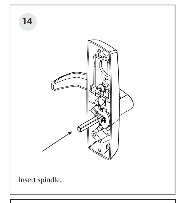 Corbin Russwin 800PT & 900PT Lever Handle with Exit Trim Spindle Interaction for PED4000 and PED5000 Series Narr…_FM605 image