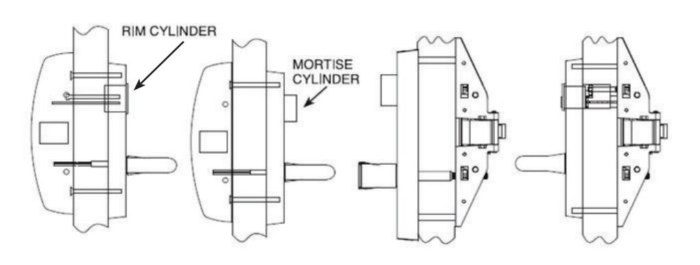 Corbin Russwin 800PT & 900PT Lever Handle with Exit Trim Spindle Interaction for PED4000 and PED5000 Series Narr…_FM605 image