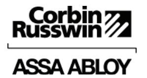 Corbin Russwin 800PT & 900PT Lever Handle with Exit Trim Spindle Interaction for PED4000 and PED5000 Series Narr…_FM605 image