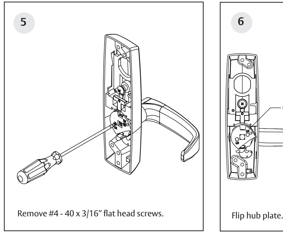 Corbin Russwin 800PT & 900PT Lever Handle with Exit Trim Spindle Interaction for PED4000 and PED5000 Series Narr…_FM605 image