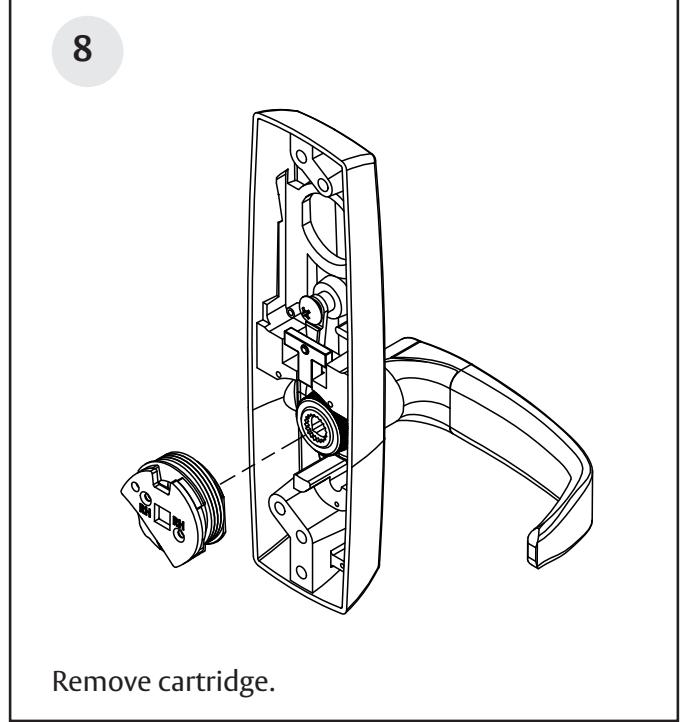 Corbin Russwin 800PT & 900PT Lever Handle with Exit Trim Spindle Interaction for PED4000 and PED5000 Series Narr…_FM605 image