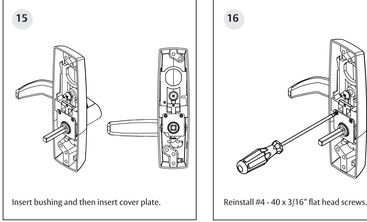 Corbin Russwin 800PT & 900PT Lever Handle with Exit Trim Spindle Interaction for PED4000 and PED5000 Series Narr…_FM605 image