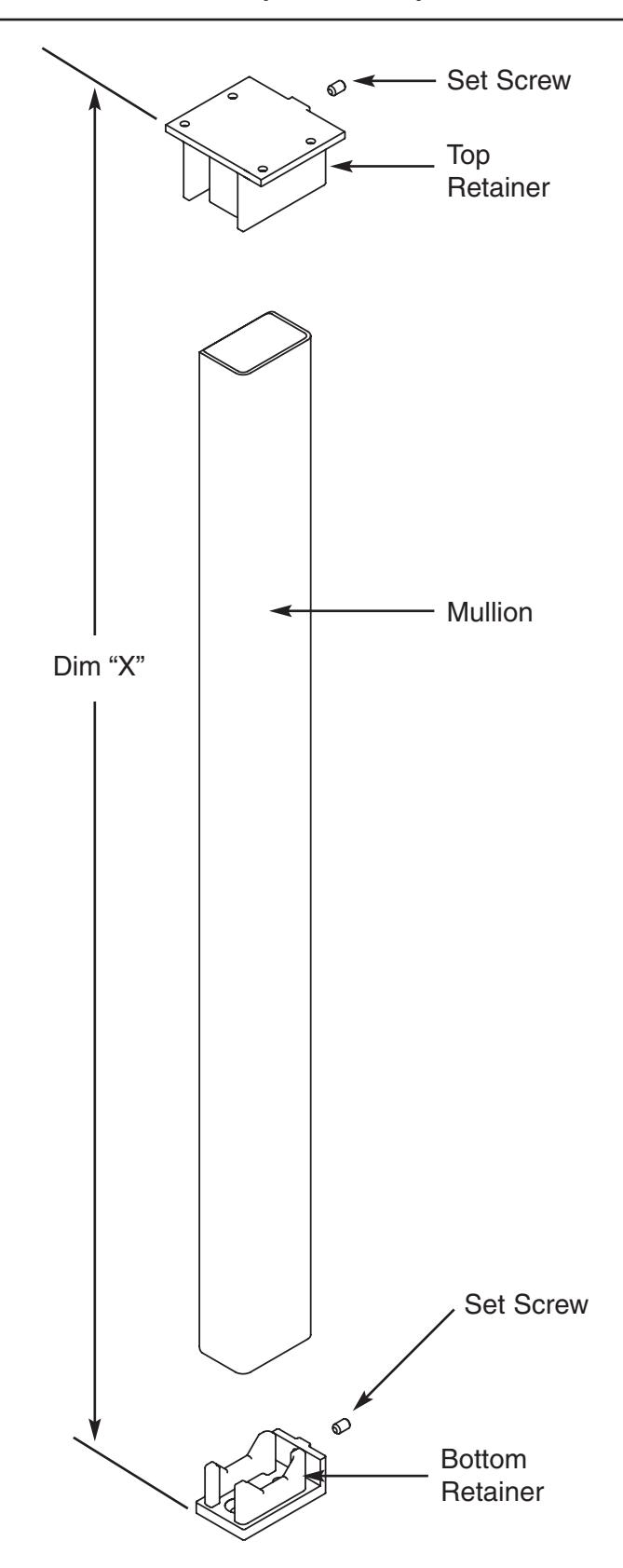Corbin Russwin 907(A), 908(A), and 910 Mullions for ED2000, ED3000, ED4000, ED5000, ED7000, and ED8000 Series Na…_FM277 image