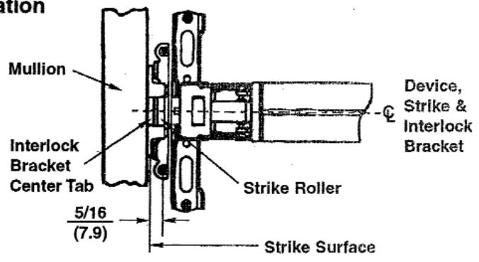Corbin Russwin 907BKM, 908BKM, and 910KM Mullions for PED4000 and PED5000 Series Narrow and Wide Stile Installat…_FM278 image