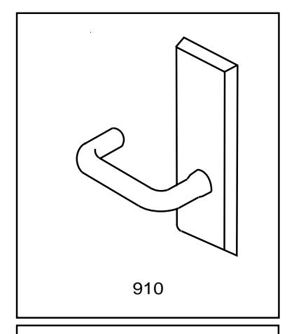 Corbin Russwin 910 Trim for ED5200, ED5400, ED5800 Wide Stile Rim, SecureBolt, CVR, SVR Wood or Composite Door T…_T30953 imag