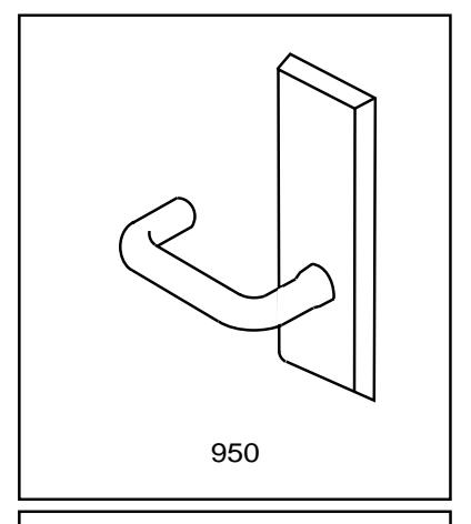 Corbin Russwin 950 Trim for ED5200, ED5400, ED5800 Wide Stile Rim, SecureBolt, CVR, SVR Wood or Composite Door T…_T30954 imag