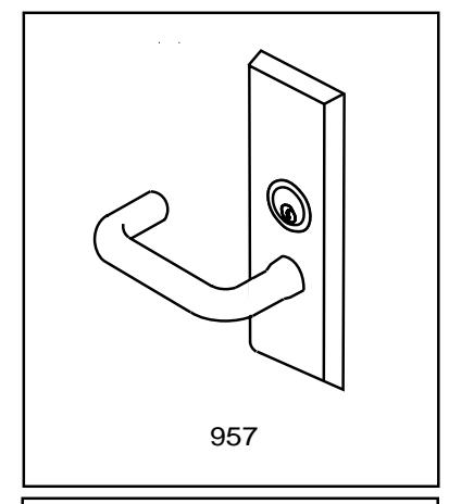 Corbin Russwin 957 Trim for ED5200, ED5400, ED5800 Wide Stile Rim, SecureBolt, CVR, SVR Wood or Composite Door T…_T30948 imag