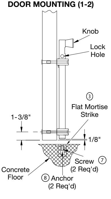 Corbin Russwin 988, 988CR, 988Y Surface Bolt Installation Instructions_MEMN8B image on page 1