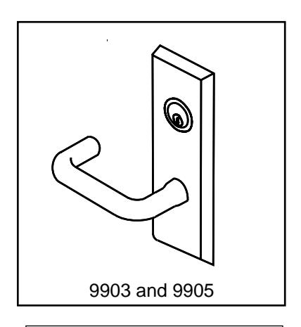 Corbin Russwin 9903 and 9905 (Electric) Trim for ED5200, ED5400, ED5800 Wide Stile Rim, SecureBolt, CVR, SVR Met…_T30968 imag