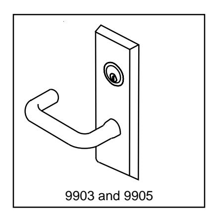 Corbin Russwin 9903 and 9905 (Electric) Trim for ED5200, ED5400, ED5800 Wide Stile Rim, SecureBolt, CVR, SVR Woo…_T30969 imag