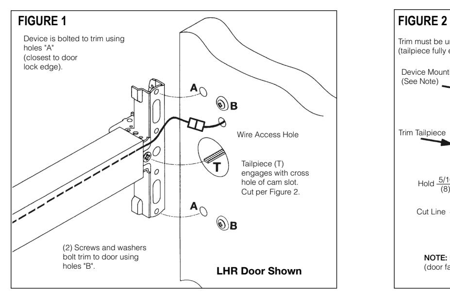 Corbin Russwin 9903 and 9905 Heavy Duty Electrically Controlled Trim for ED5000 Series Wide Stile Wood and Metal…_FM211 diagr