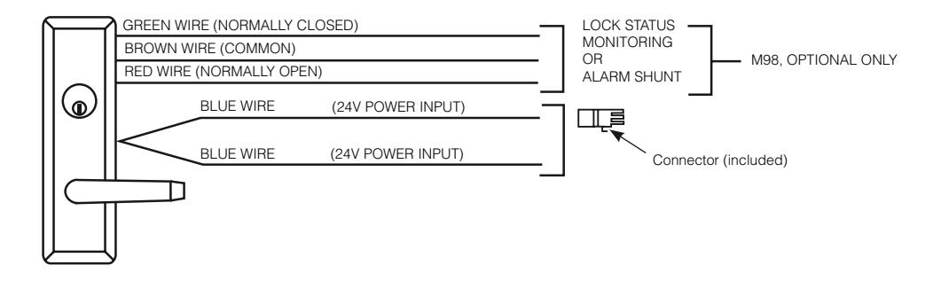 Corbin Russwin 9903 and 9905 Heavy Duty Electrically Controlled Trim for ED5000 Series Wide Stile Wood and Metal…_FM211 diagr