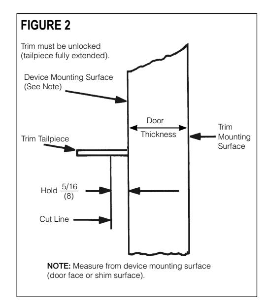 Corbin Russwin 9903 and 9905 Heavy Duty Electrically Controlled Trim for ED5000 Series Wide Stile Wood and Metal…_FM211 diagr