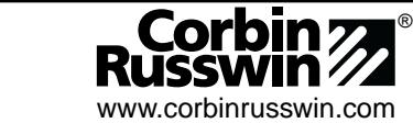 Corbin Russwin 9M55 and 9M57 Trim for ED5600 Wide Stile Mortise Wood or Composite Door Template_T30956 image on page 1