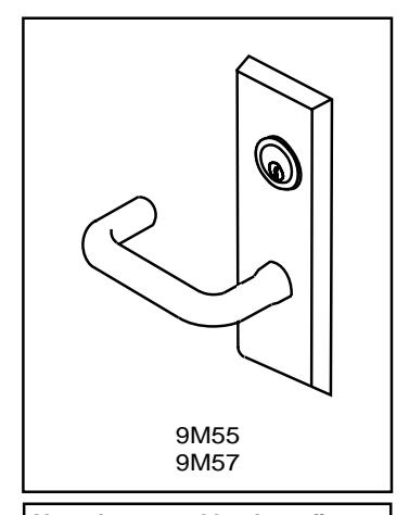 Corbin Russwin 9M55 and 9M57 Trim for ED5600 Wide Stile Mortise with IK (INTELLIKEY) Metal Door Template_T30964 image on page