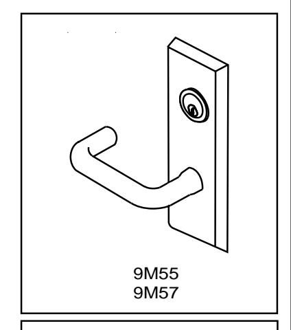 Corbin Russwin 9M55 and 9M57 Trim for ED5600 Wide Stile Mortise with IK (INTELLIKEY) Wood or Composite Door Temp…_T30965 imag