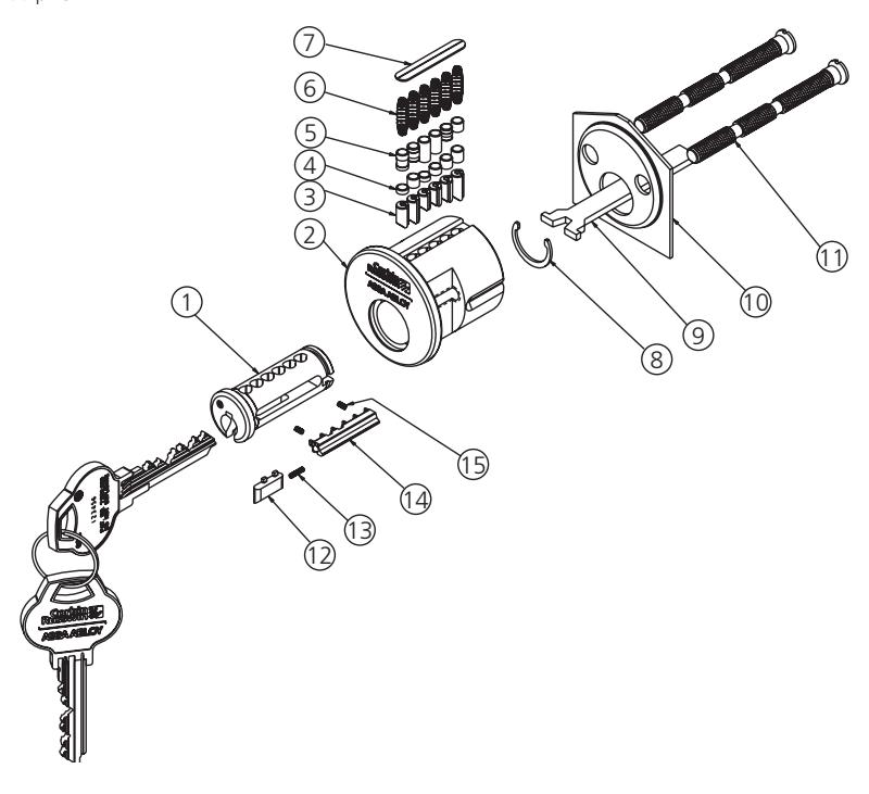 Corbin Russwin Access 3 Key Systems Technical Service Manual image on page 12