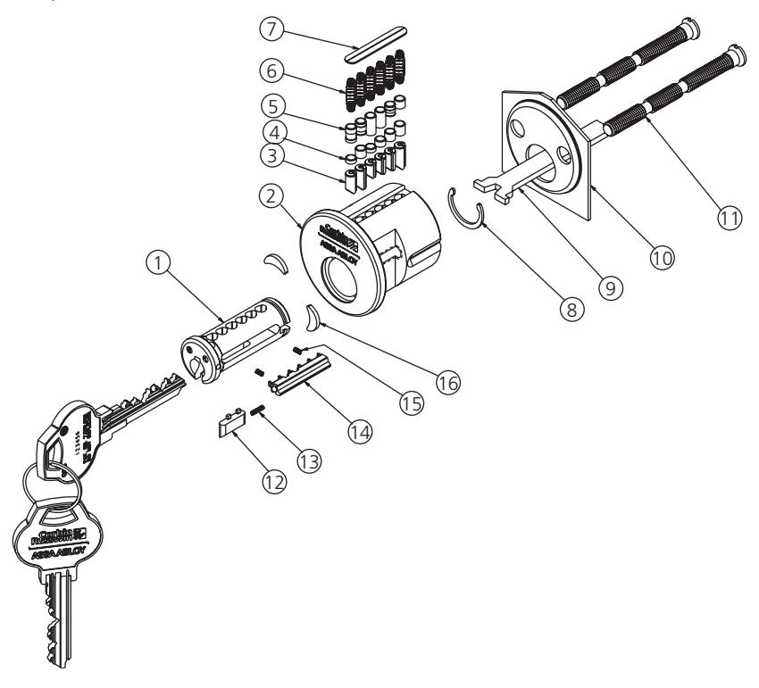 Corbin Russwin Access 3 Key Systems Technical Service Manual image on page 13