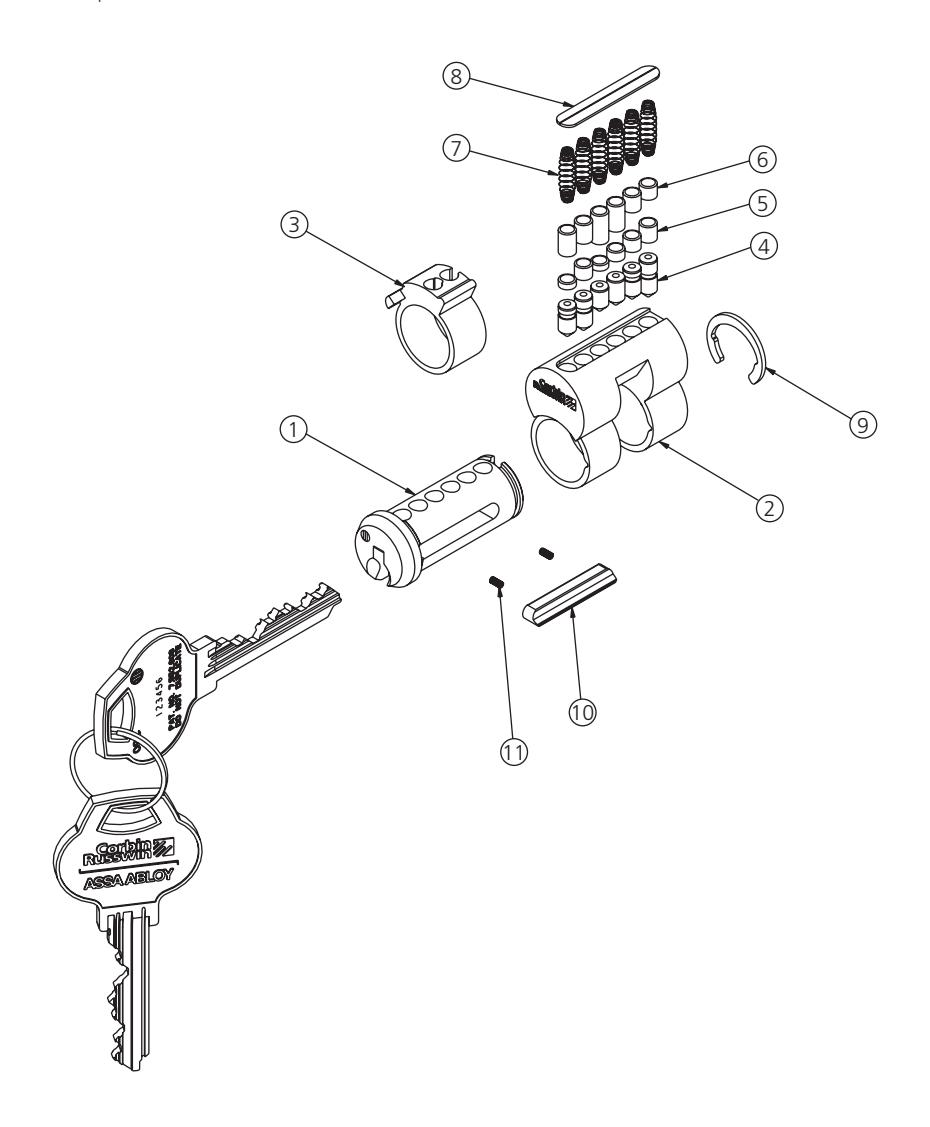 Corbin Russwin Access 3 Key Systems Technical Service Manual image on page 20