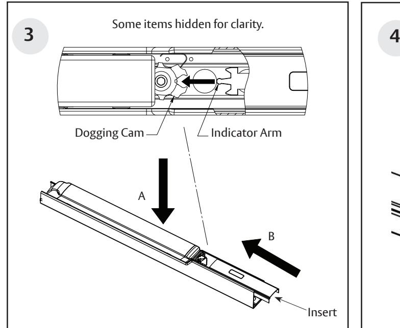Corbin Russwin Active Indicator Retrofi t Kit for PED4000 and PED5000 Series Narrow and Wide Stile Installation …_FM802 diagr