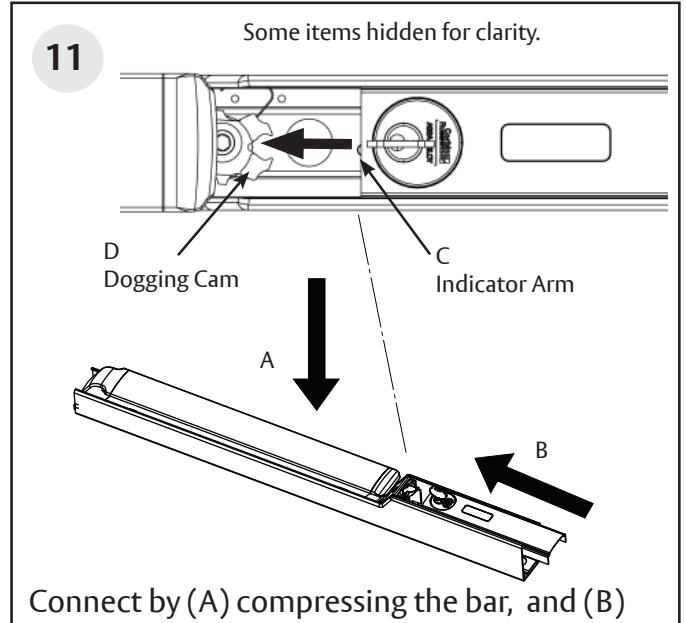 Corbin Russwin Active Indicator with Cylinder Retrofit Kit for PED4000 and PED5000 Series Narrow and Wide Stile …_FM803 diagr