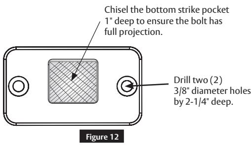 Corbin Russwin BL6600 and FE6600 Series Multi-Point Locks Installation Instructions_FM440 diagram on page 9