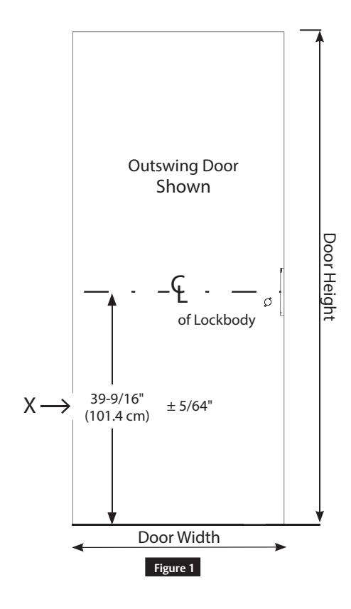 Corbin Russwin BL6600 and FE6600 Series Multi-Point Locks Installation Instructions_FM440 diagram on page 6