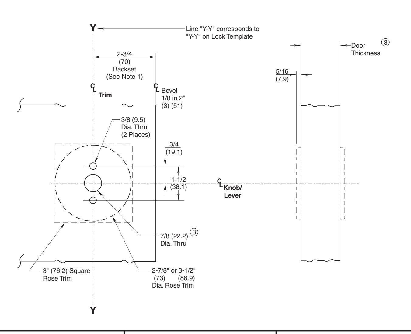 Corbin Russwin BRC and GWE Trim Template_T30545 diagram on page 1