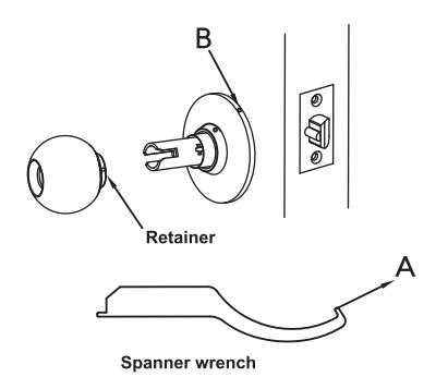 Corbin Russwin CK4300 Series Cylindrical Locks Installation Instructions_FM407 image on page 4