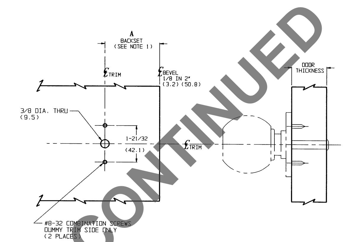 Corbin Russwin CK4450 Series Template_T30498 diagram on page 1