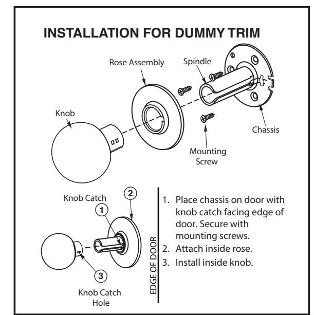 Corbin Russwin CK4800 Series Cylindrical Locks Installation Instructions_FM640 diagram on page 2