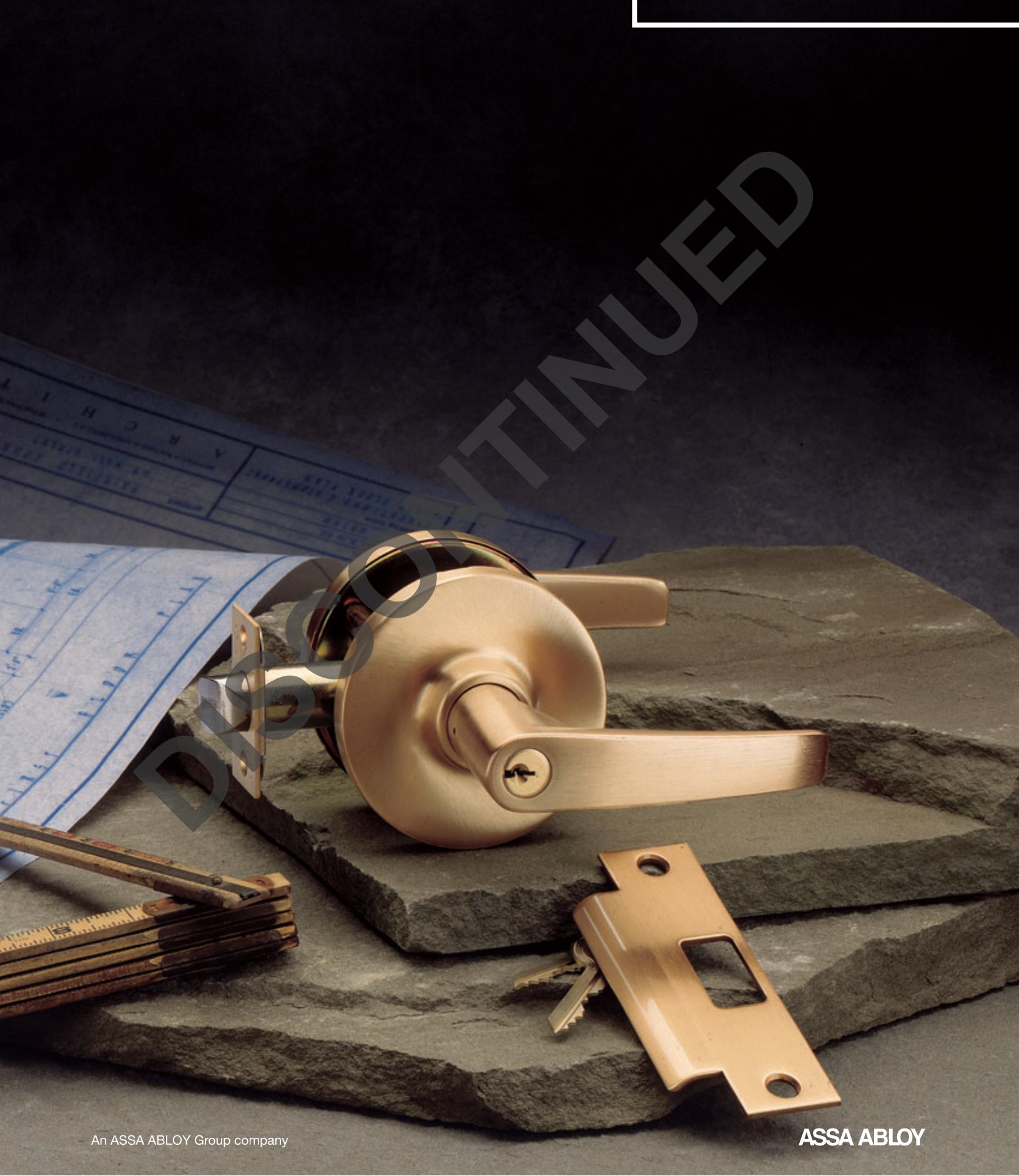 Corbin Russwin CL3600 Series Cylindrical Locks Catalog_45033 image on page 1