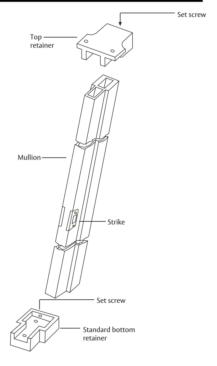 Corbin Russwin CRAL600 Series and SARGENT 650A Series Mullion Installation Instructions_MEMN23 image on page 1