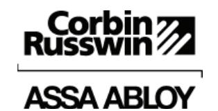 Corbin Russwin Cylinder Dogging for PED4000 and PED5000 Series Narrow and Wide Stile Installation Instructions_FM611 image on